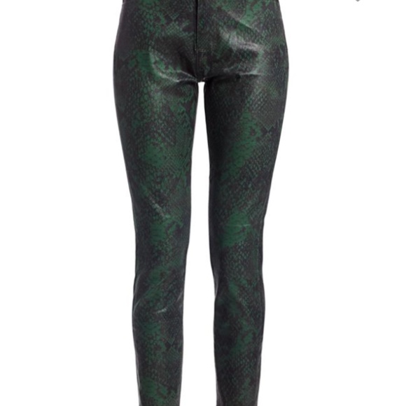 7 For All Mankind Jean Snake Print High-Rise Skinny - Picture 12 of 13